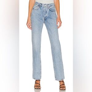 Agolde Light Blue Straight Leg Jeans